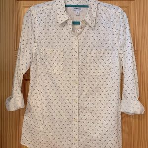 Women’s Button Up Anchor Top